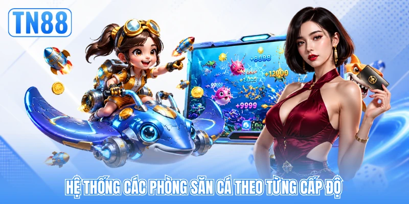 Hệ thống các phòng săn cá theo từng cấp độ Hệ thống các phòng săn cá theo từng cấp độ